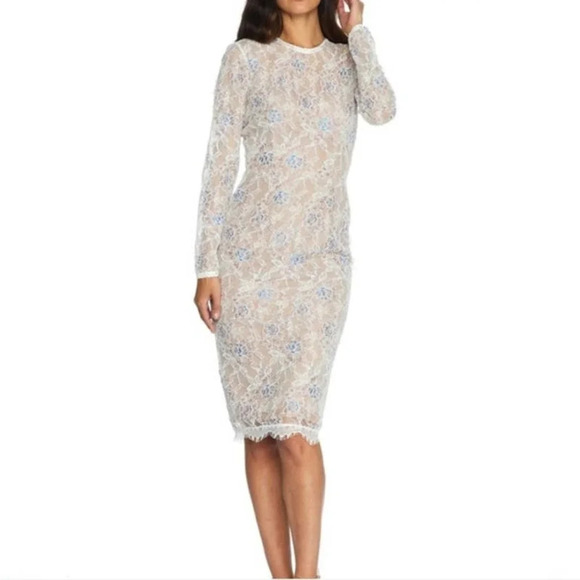 Dress the Population Kay Lace Embroidery Floral Sheath Dress Size XS - Picture 1 of 10